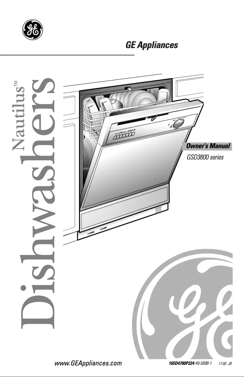 Page 1 de la notice Manuel d'utilisation et d'entretien GE GSD3855FCC