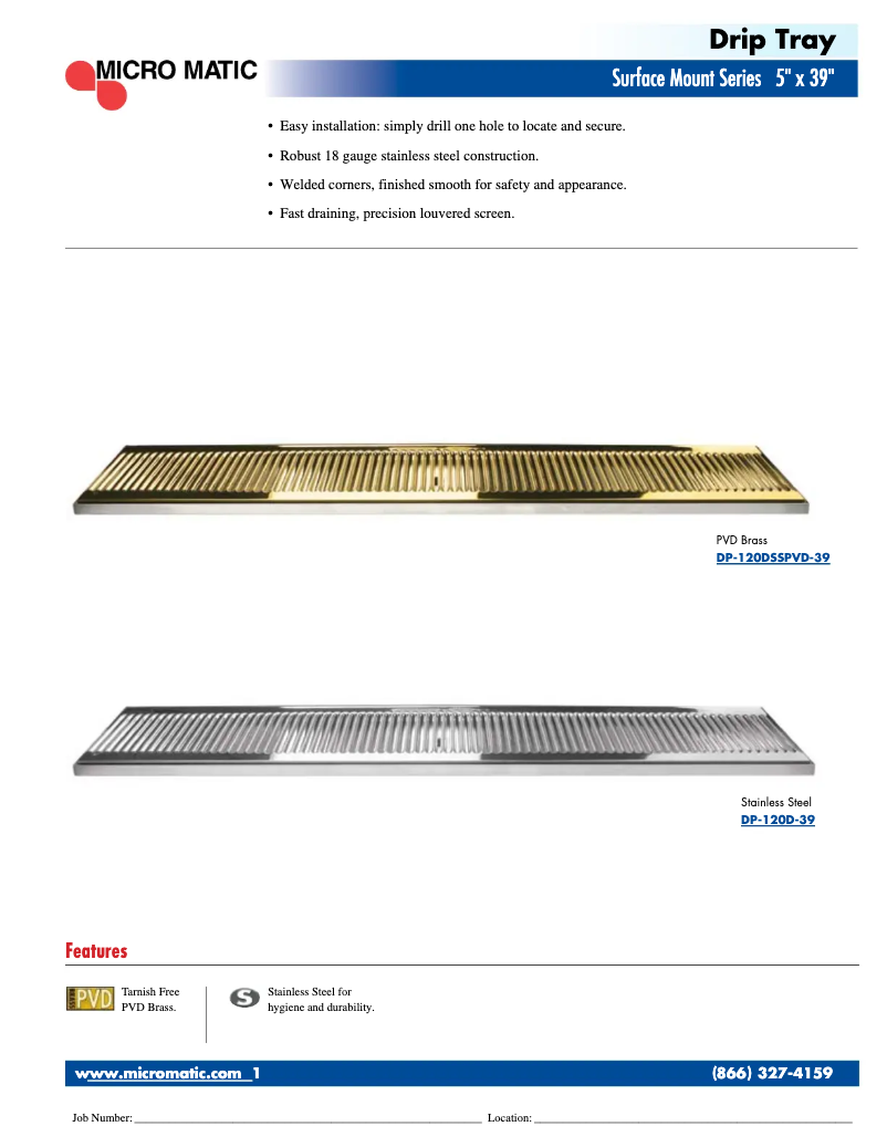 Page 1 de la notice Manuel utilisateur Micro Matic DP-120D-39