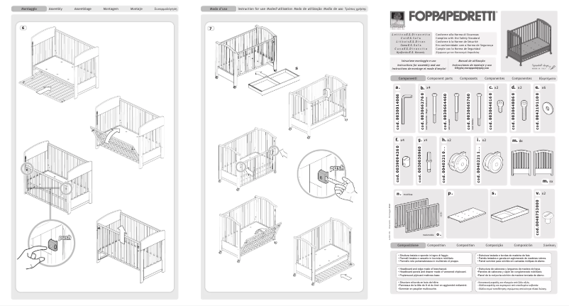 Page 1 de la notice Manuel utilisateur Foppapedretti Devanetto