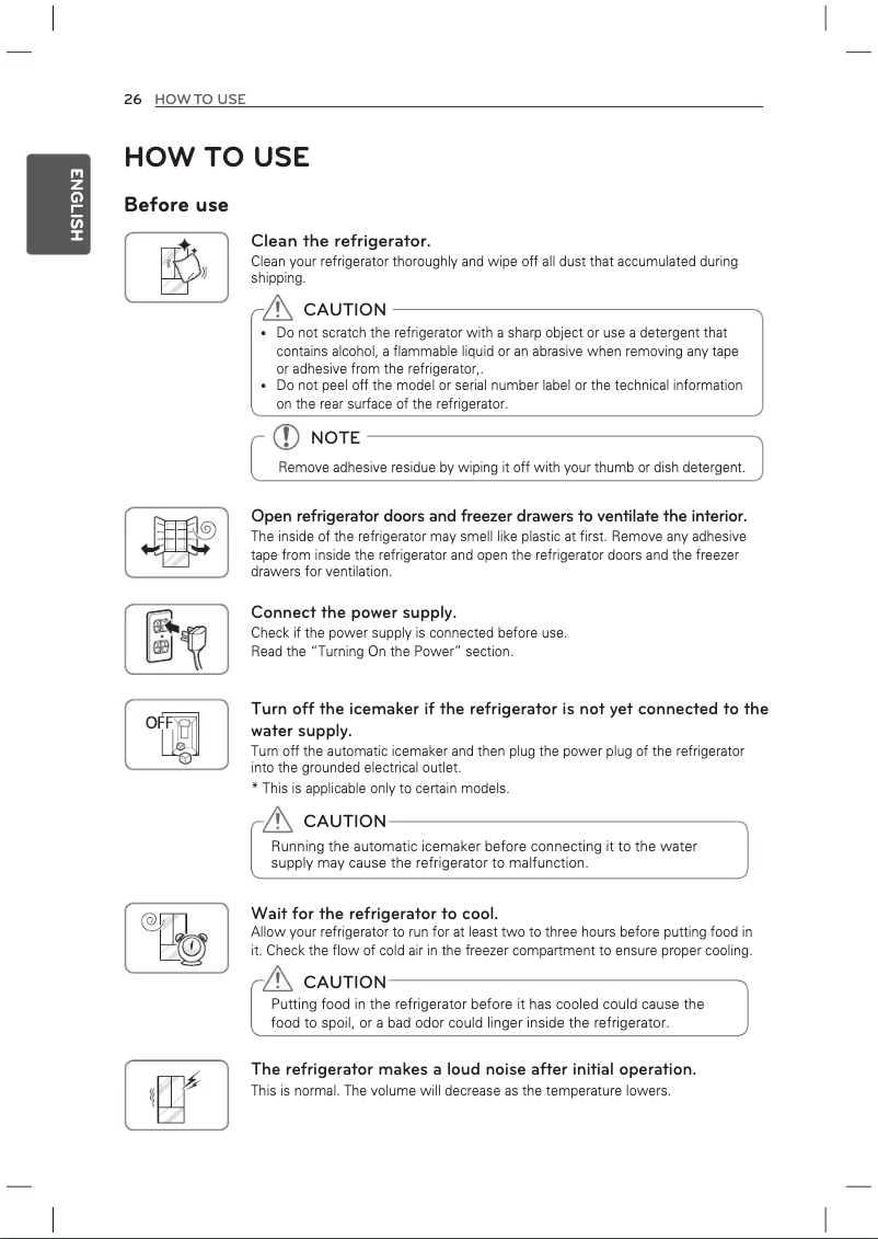 Page 1 de la notice Manuel d'utilisation et d'entretien LG LFXC24796