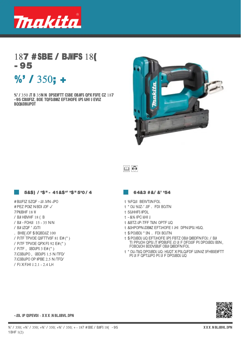 Image de la première page du manuel de l'appareil DFN350ZJ