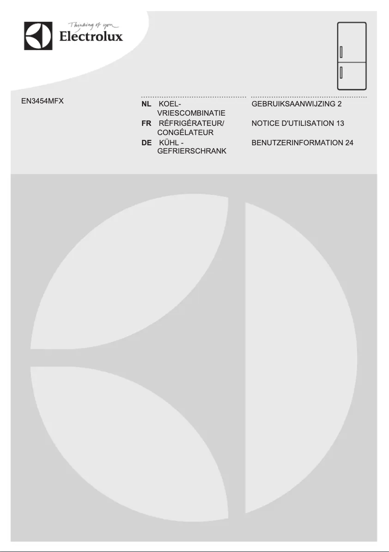 Image de la première page du manuel de l'appareil EN3454MFX