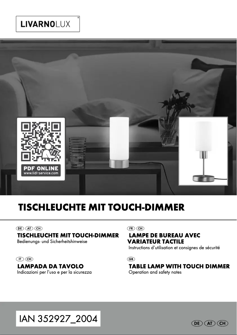 Página 1 del manual Manual de usuario Livarno Lux IAN 352927
