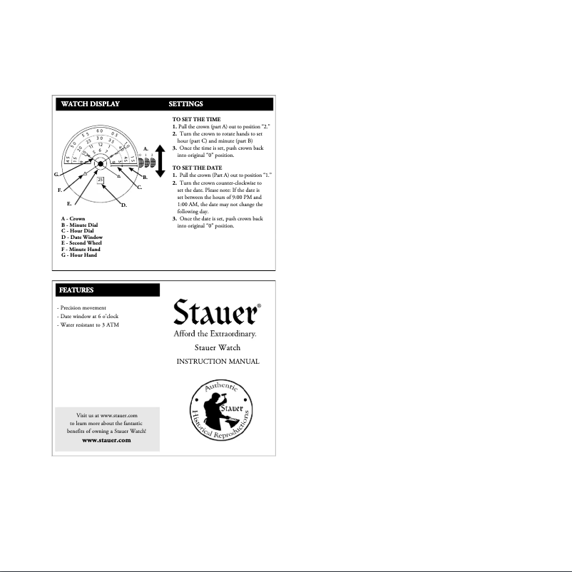 Page 1 de la notice Manuel utilisateur Stauer 43527