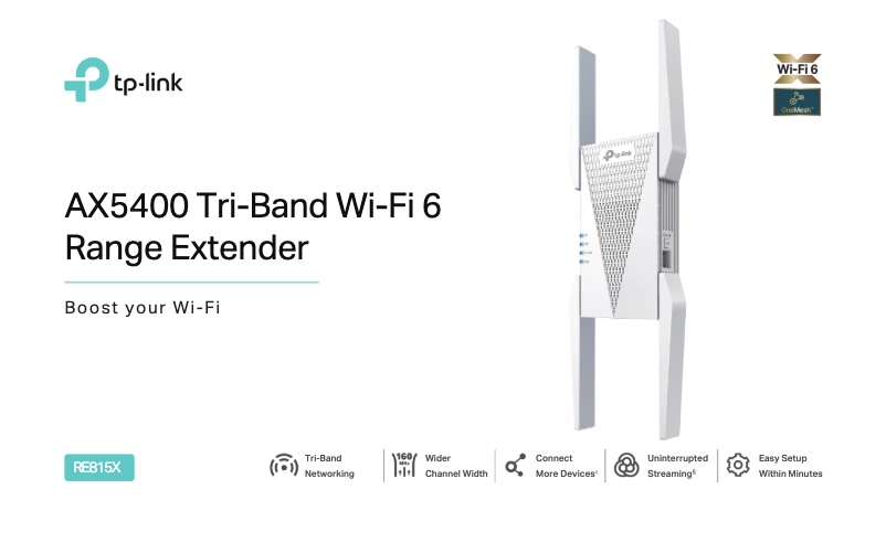 Page n°1 - Fiche technique TP-Link RE815X