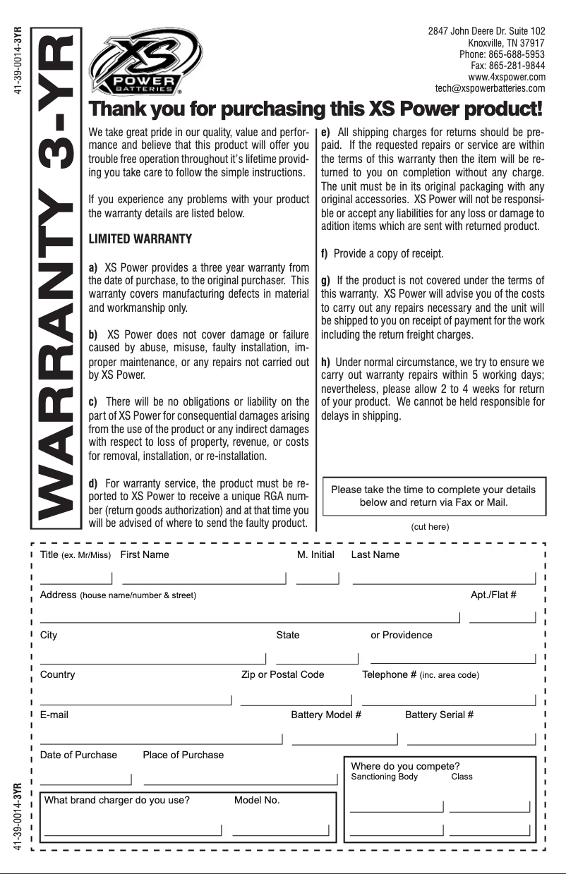 Page 1 de la notice Manuel utilisateur XS Power D2700