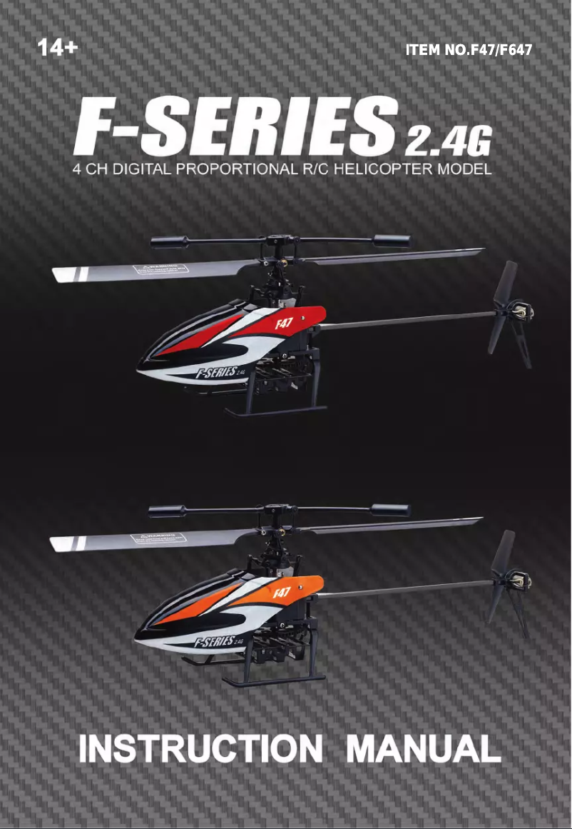 Page n°1 - Manuel utilisateur MJX F47