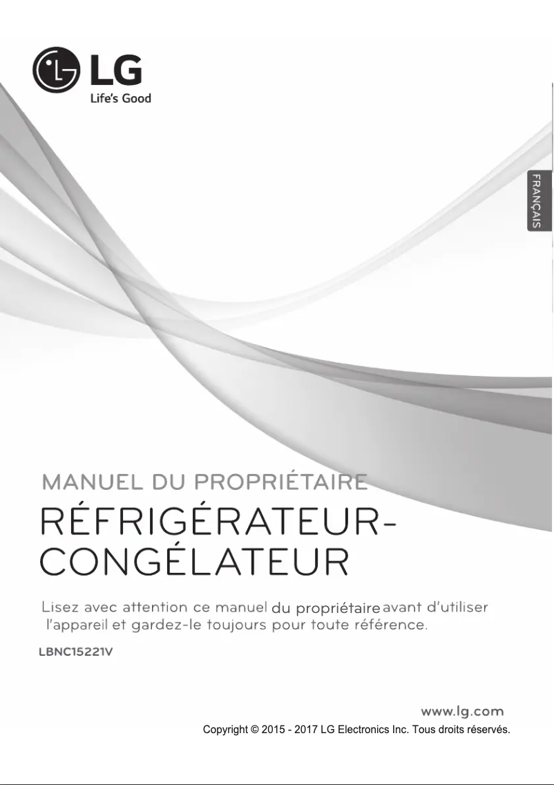 Image de la première page du manuel de l'appareil LBNC15221V