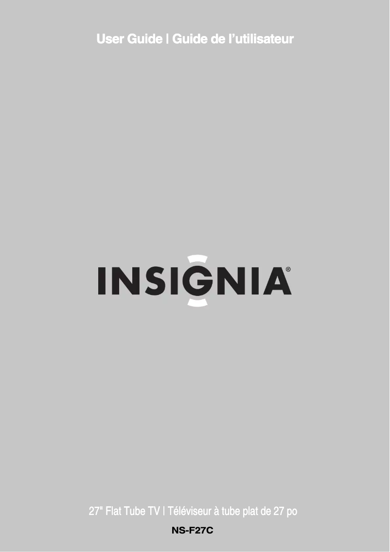 Page 1 de la notice Manuel utilisateur Insignia NS-F27C