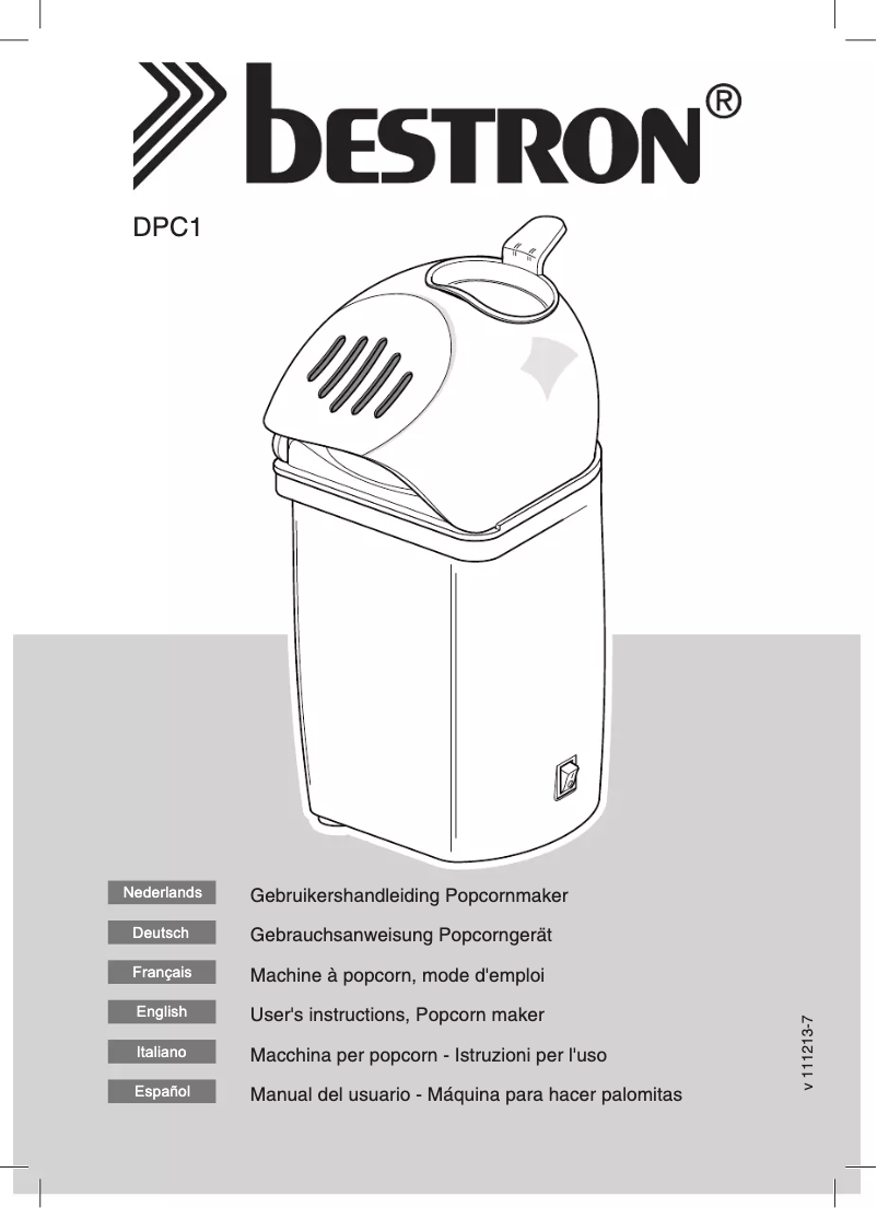 Page n°1 - Manuel utilisateur Bestron DPC1