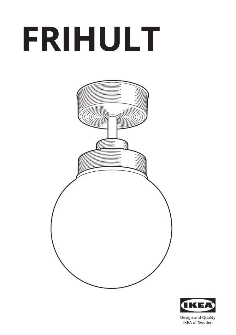 Page 1 de la notice Manuel utilisateur Ikea FRIHULT 804.316.61