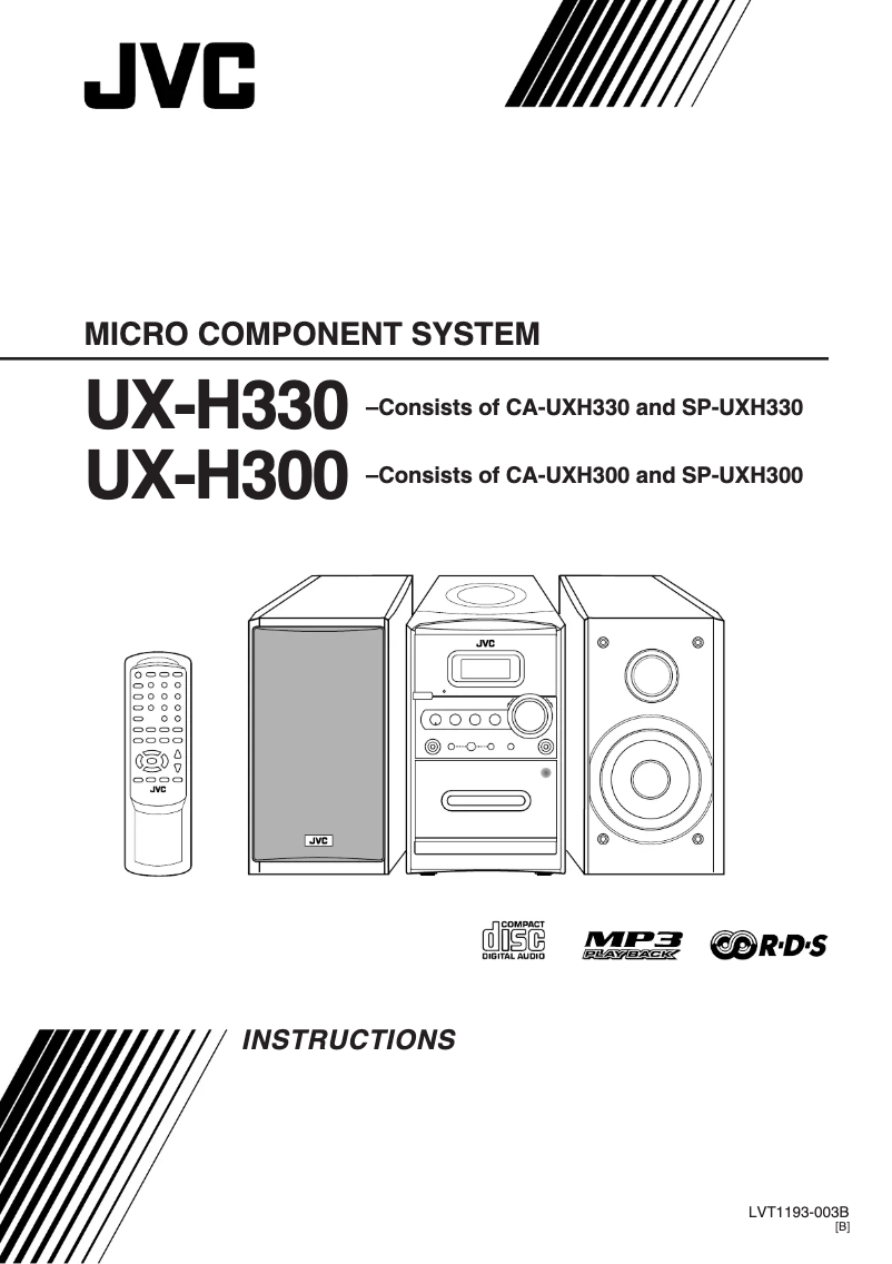 Page n°1 - Manuel utilisateur JVC UX-H300
