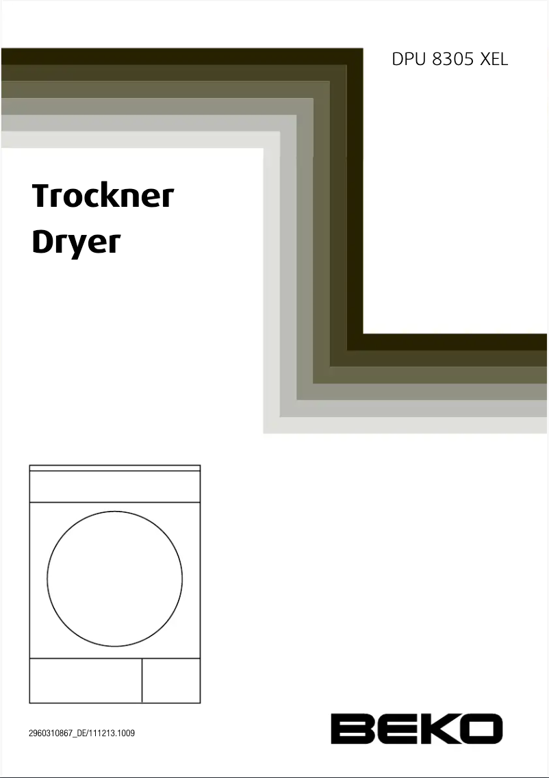 Image de la première page du manuel de l'appareil DPU 8305 XEL