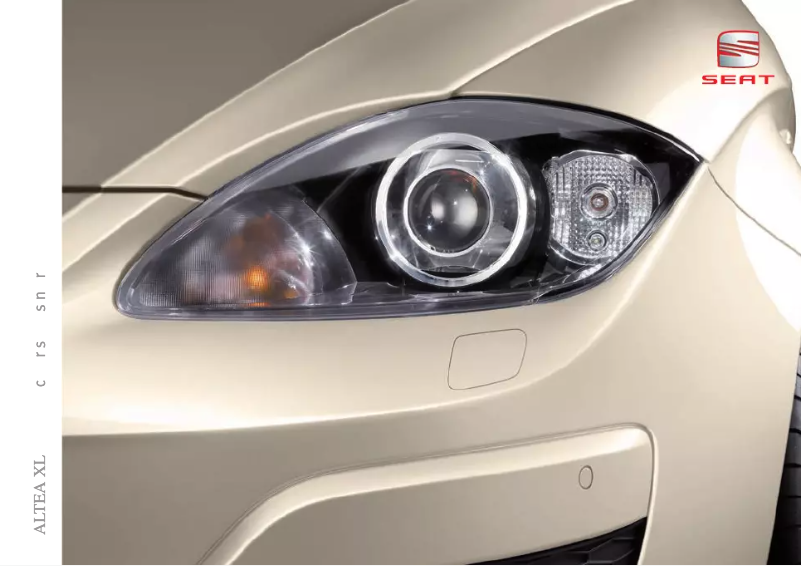 Page 1 de la notice Manuel utilisateur Seat Altea XL (2012)