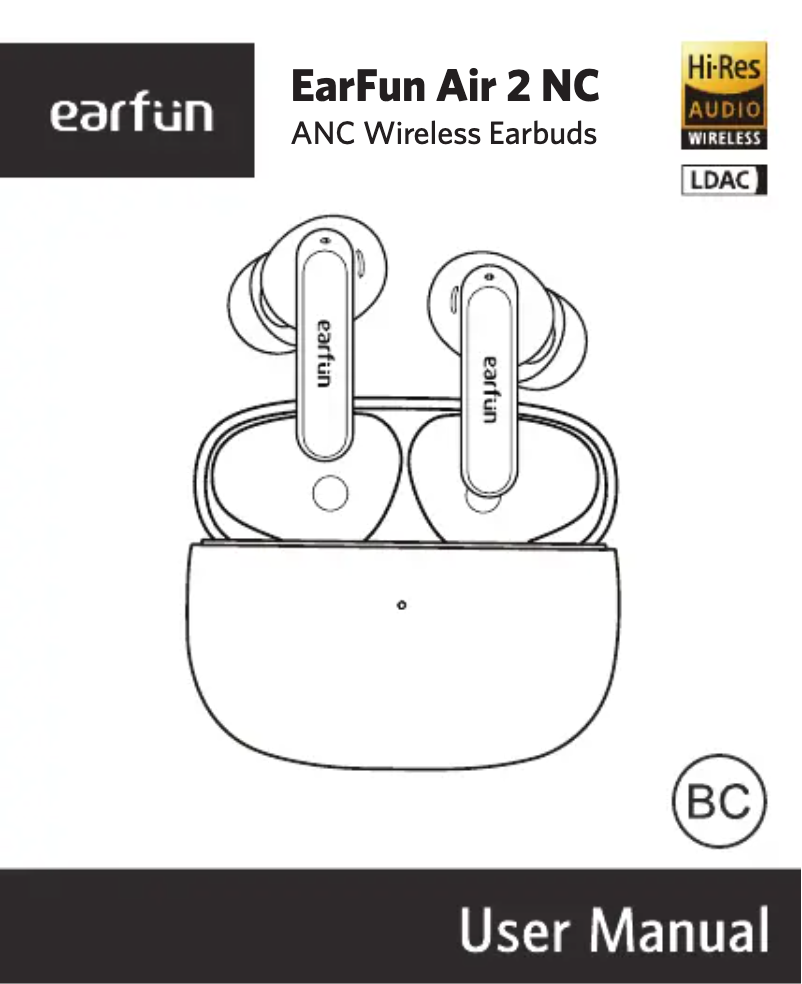 Image de la première page du manuel de l'appareil Air 2 NC