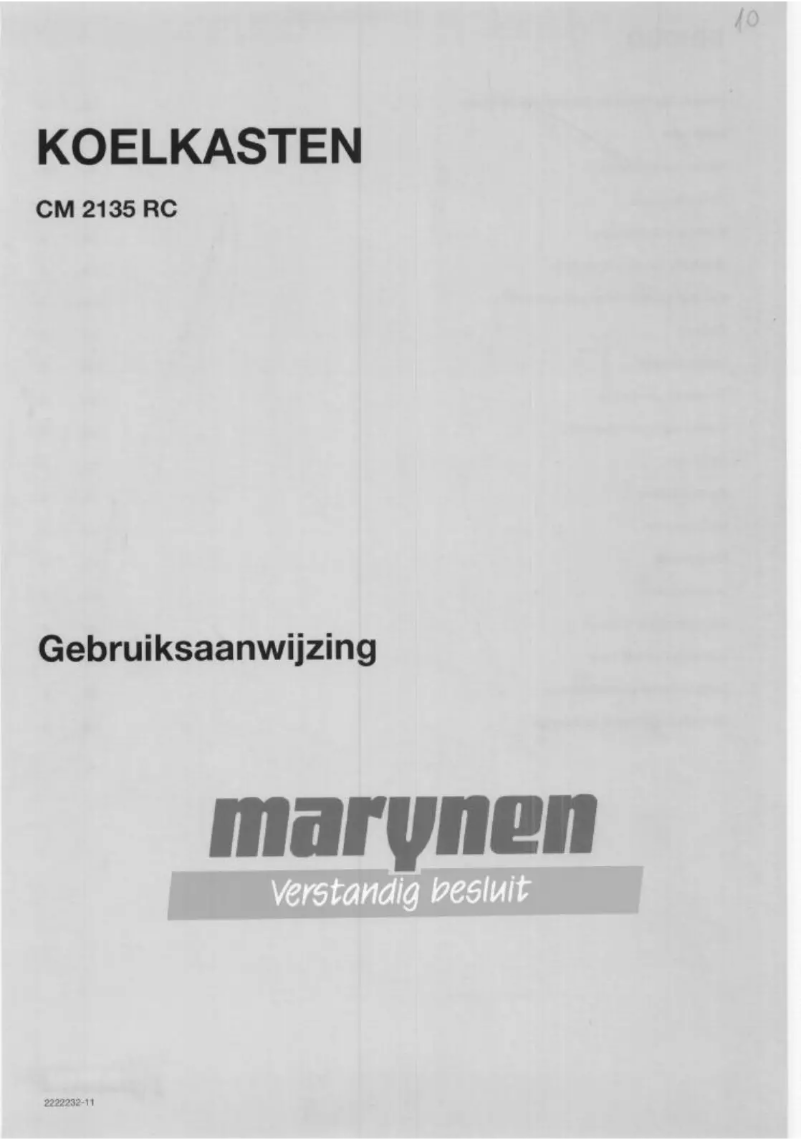 Imagen de la primera página del manual del dispositivo CM 2135 RC