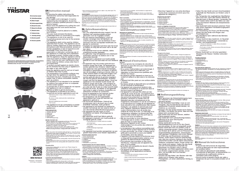 Page 1 de la notice Manuel utilisateur TriStar SA-3094