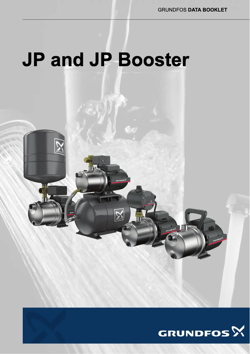 Page 1 de la notice Fiche technique Grundfos JP 3-42