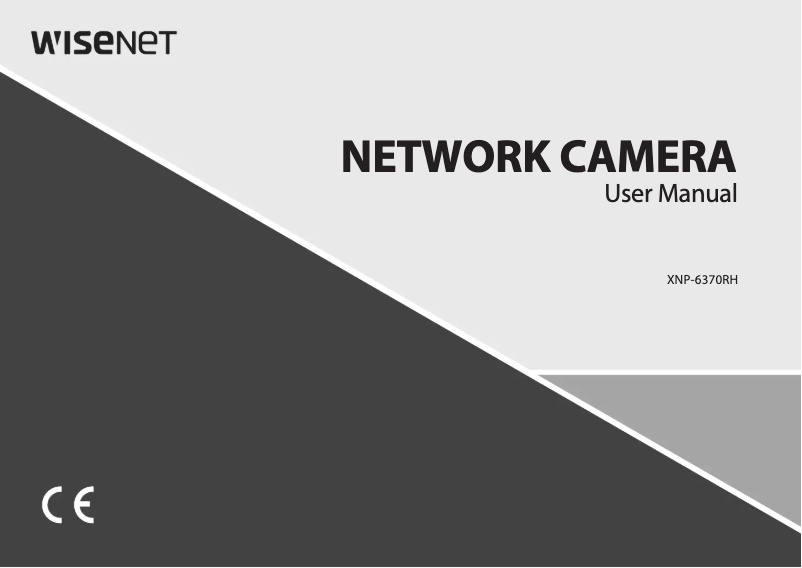 Page n°1 - Manuel utilisateur Wisenet XNP-6370RH