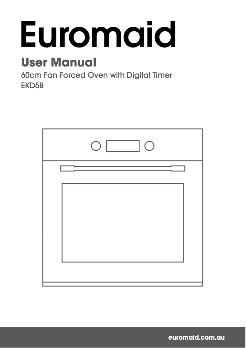Page 1 de la notice Manuel utilisateur Euromaid EKD5B