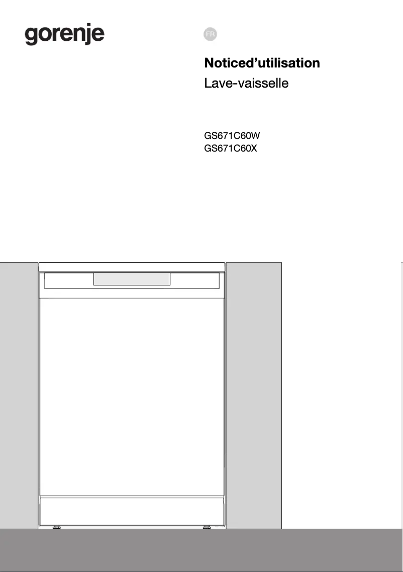 Page 1 de la notice Manuel utilisateur Gorenje GS671C60W
