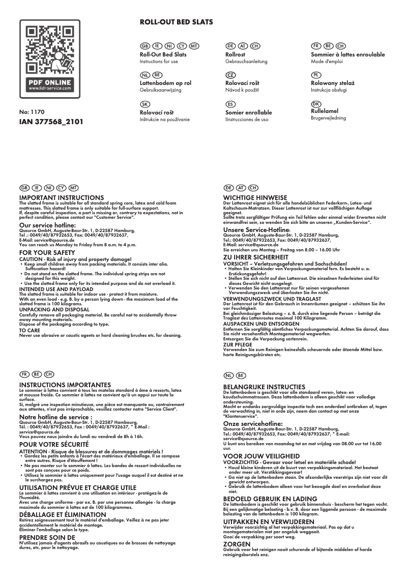 Page n°1 - Manuel utilisateur Livarno Lux IAN 377568