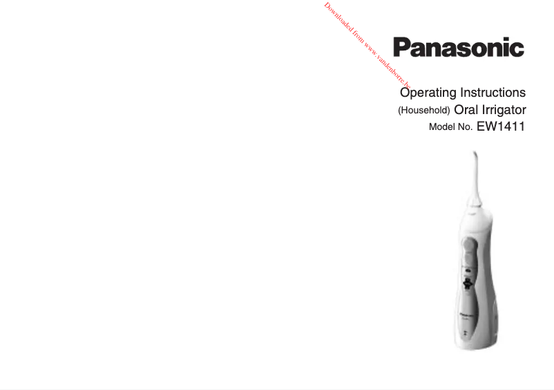 Page 1 de la notice Manuel utilisateur Panasonic EW1411