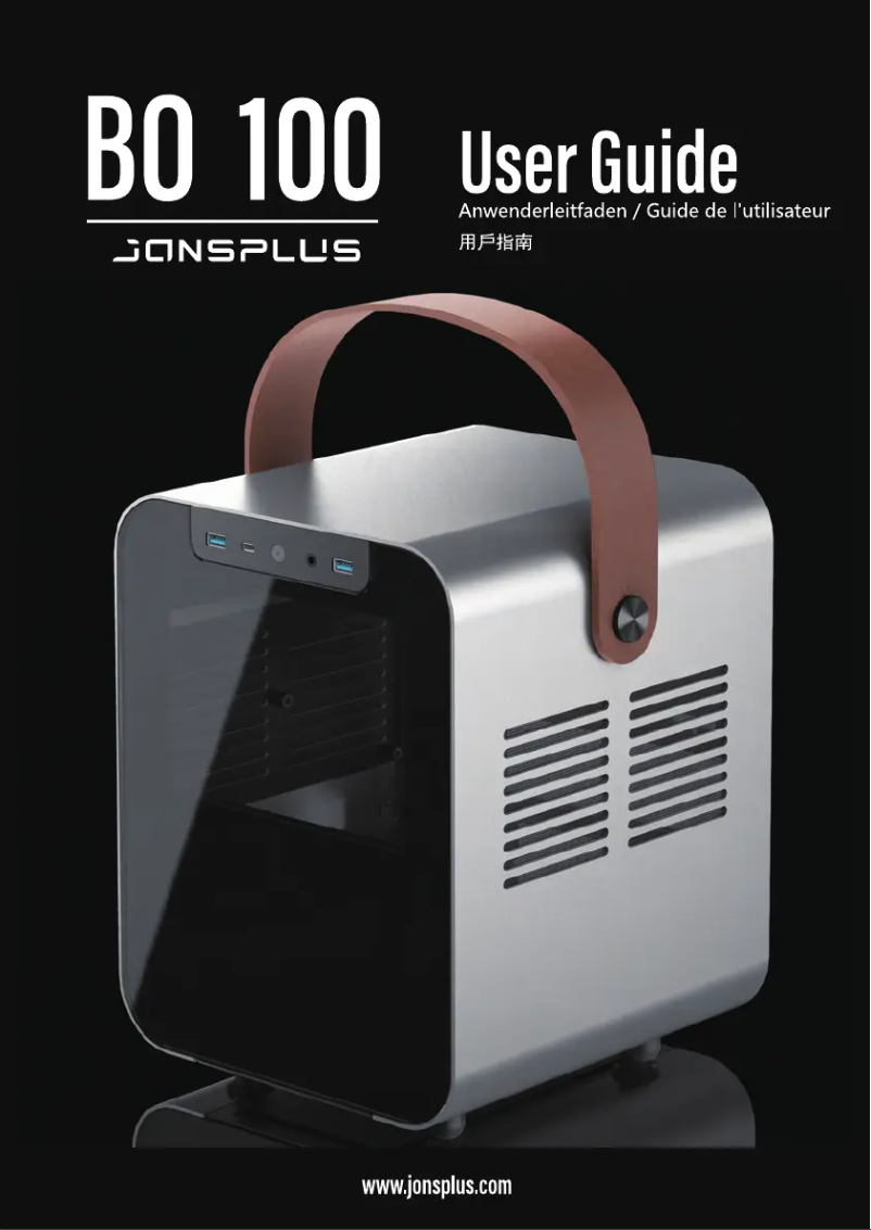 Image de la première page du manuel de l'appareil Jonsplus 100