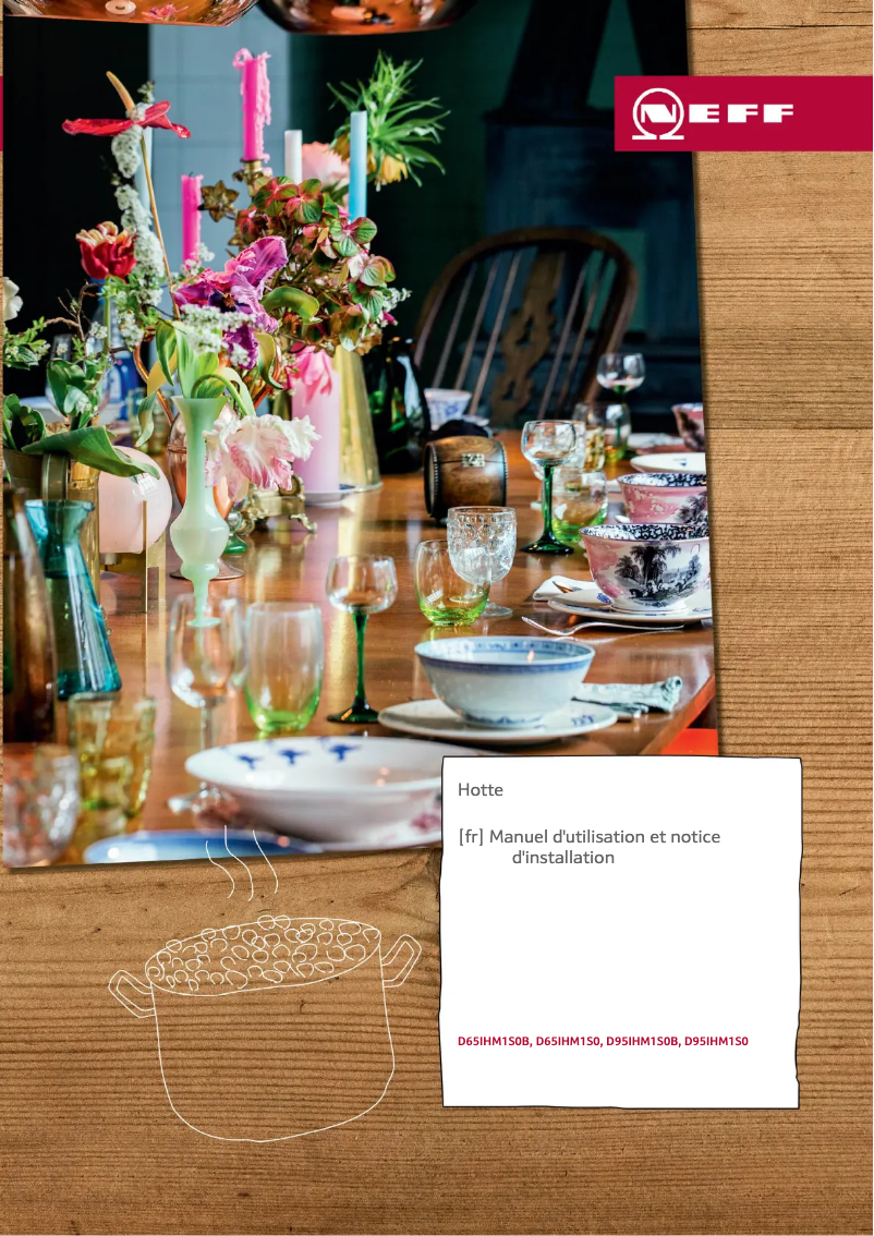 Page 1 de la notice Guide d'installation Neff D95IHM1S0