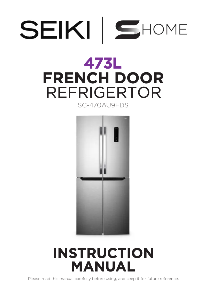 Image de la première page du manuel de l'appareil SC-470AU9FDS