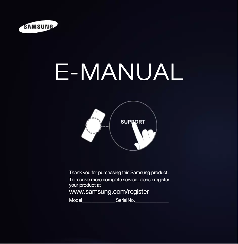 Page 1 de la notice Manuel utilisateur Samsung PS51E550D1K