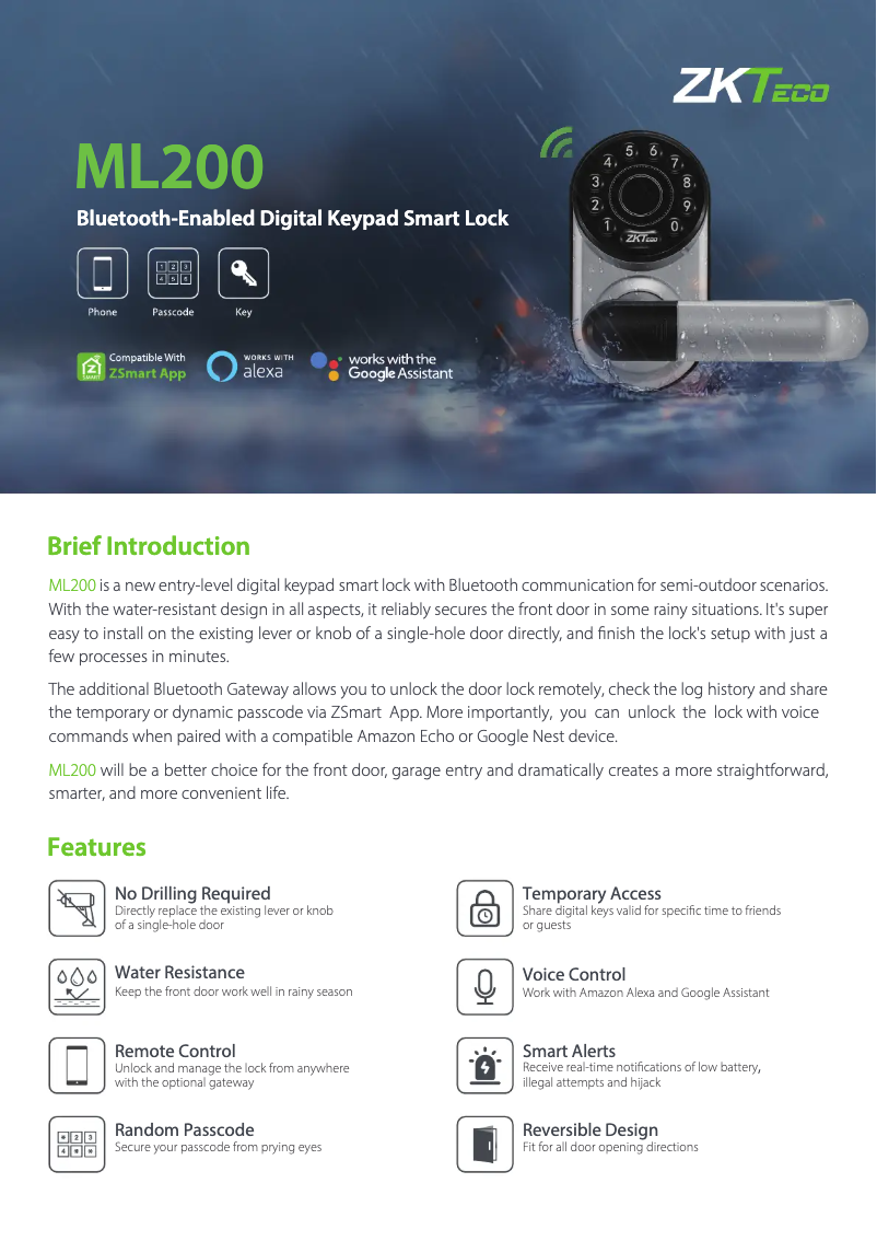 Image de la première page du manuel de l'appareil ML200