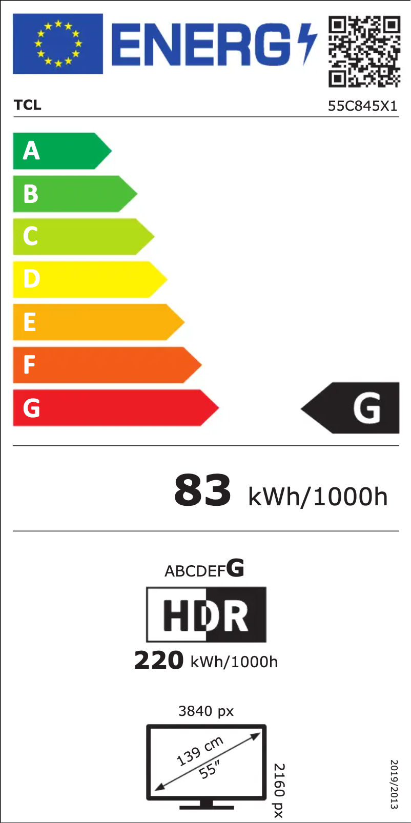First page image of the manual for 55C845