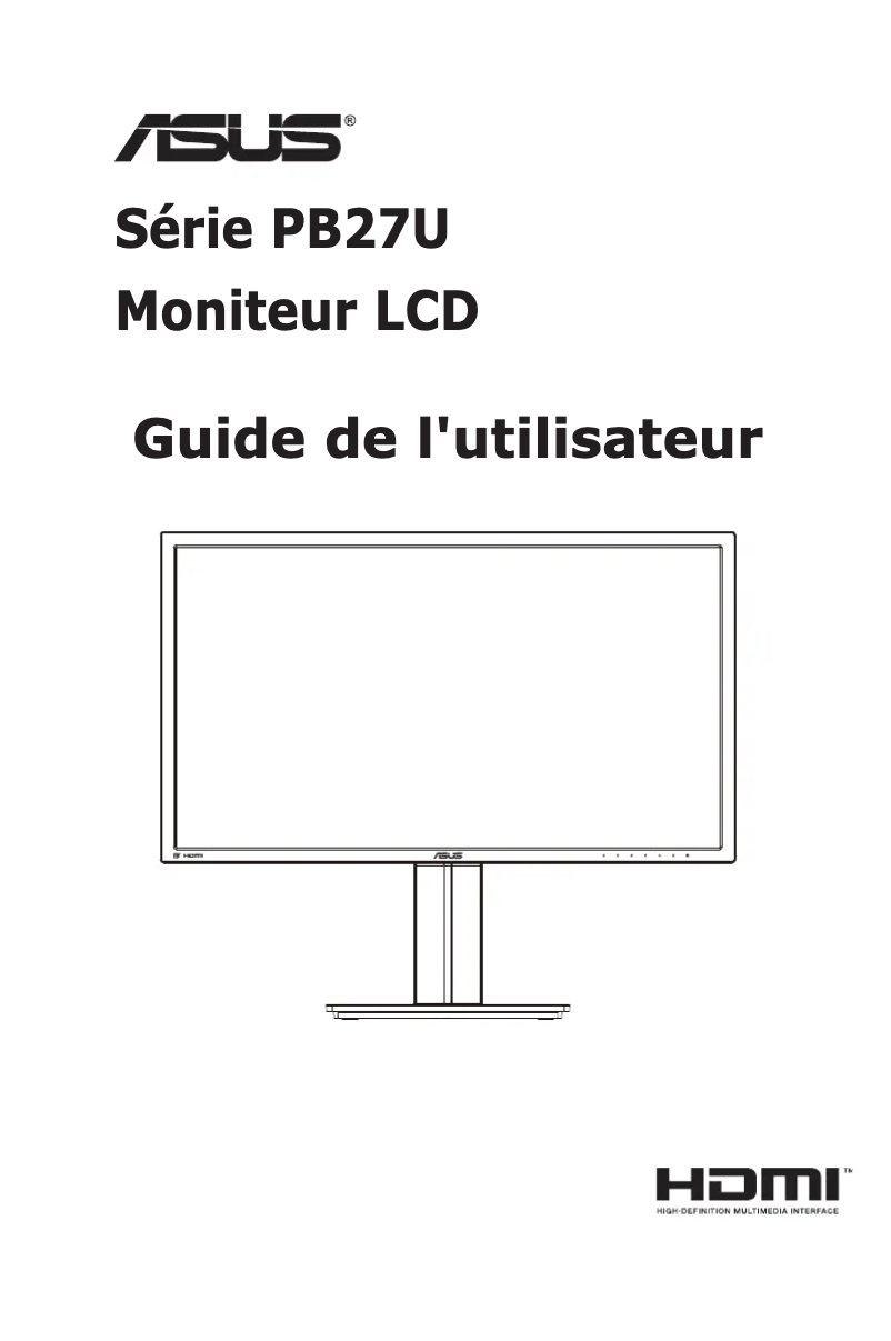 Page n°1 - Manuel utilisateur Asus PB27UQ