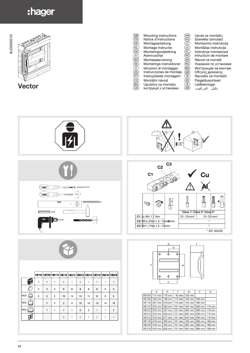 Image de la première page du manuel de l'appareil VE106A