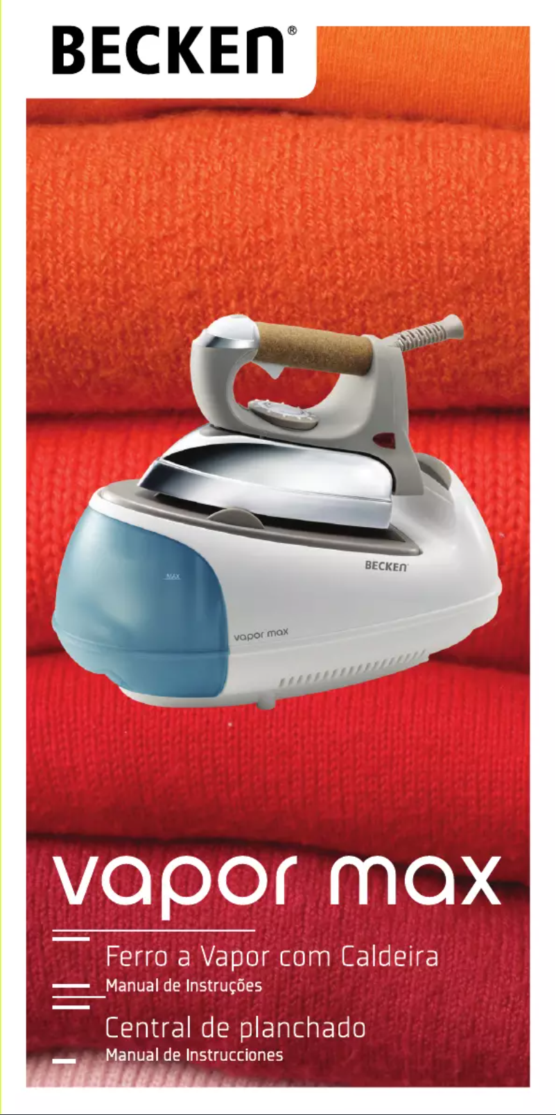 Image de la première page du manuel de l'appareil Vapor Plus