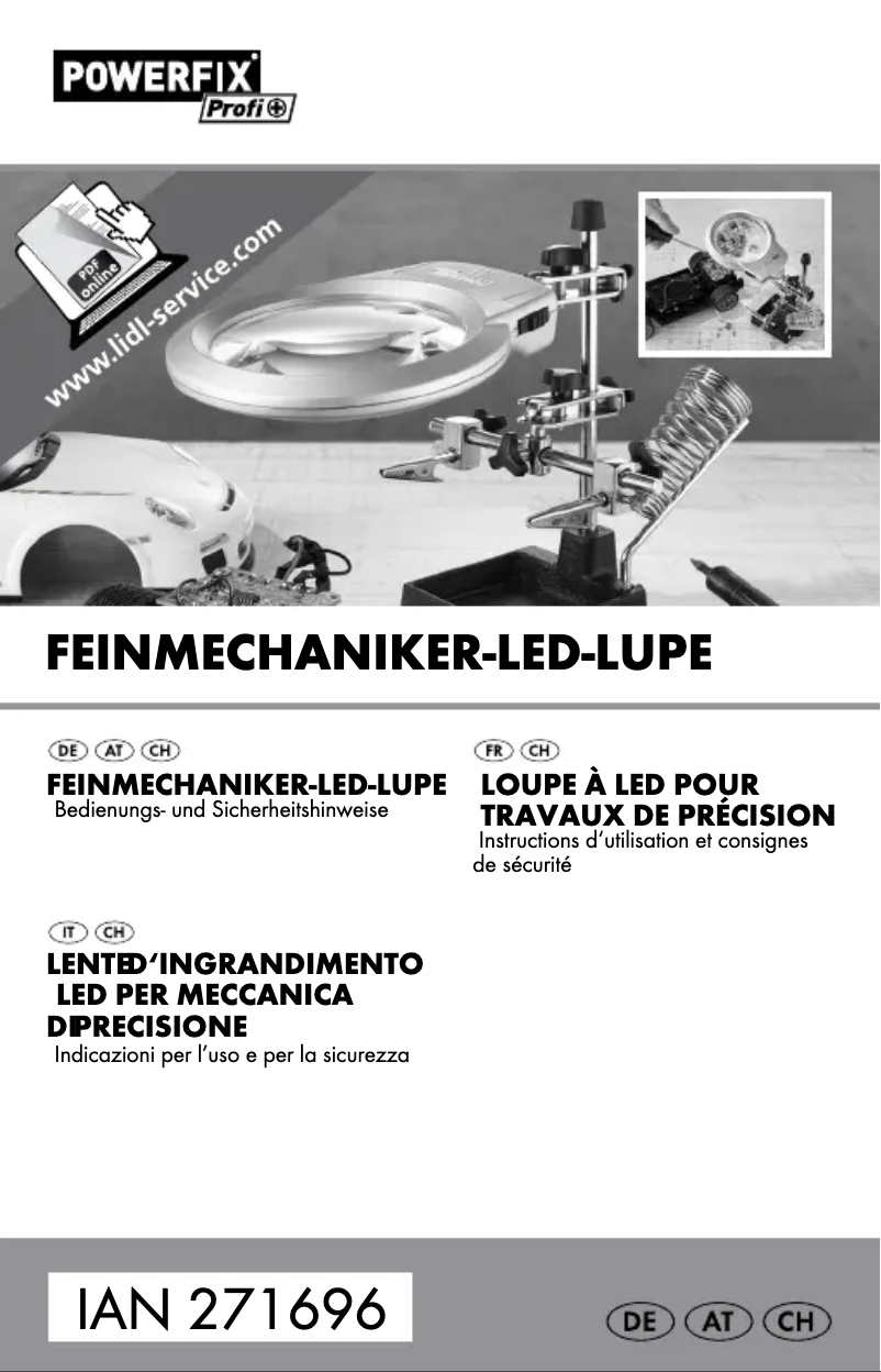 Page n°1 - Manuel utilisateur Powerfix HG00963