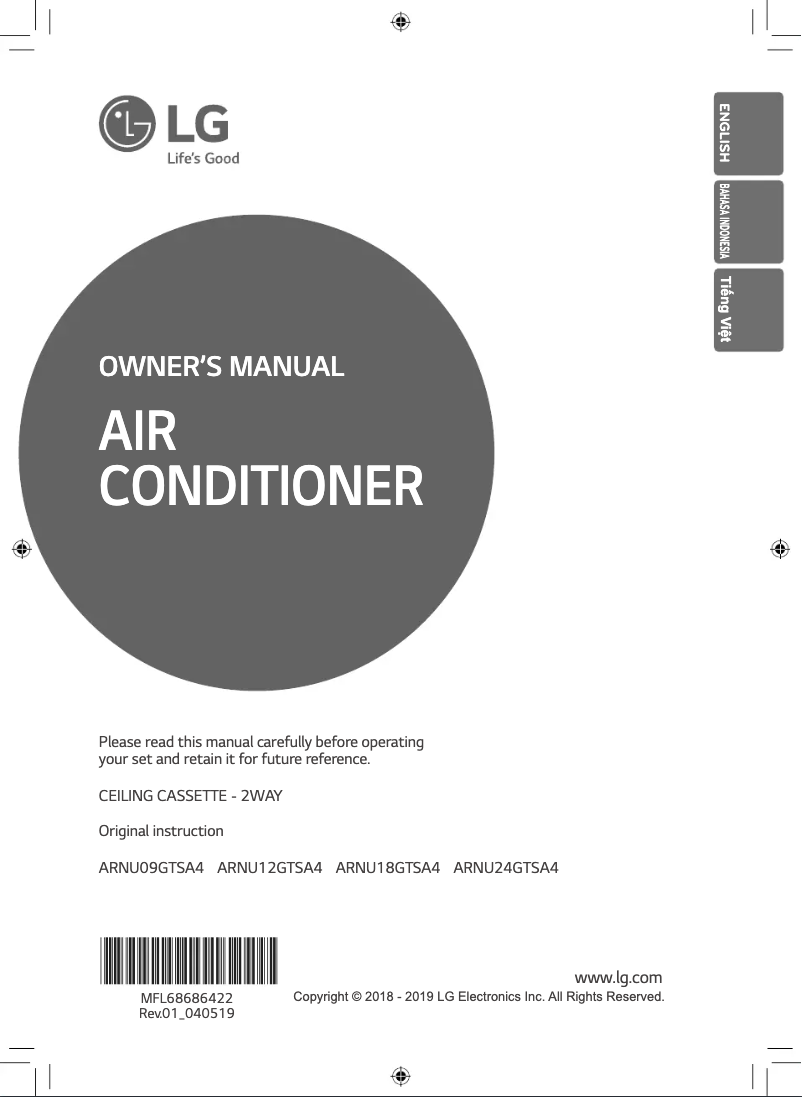 Página 1 del manual Manual de usuario LG ARNU24GTSA4