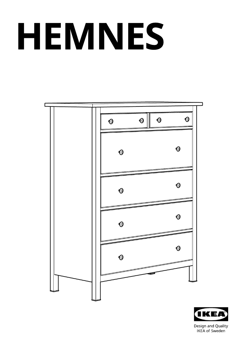 Página 1 del manual Manual de usuario Ikea HEMNES 605.761.98