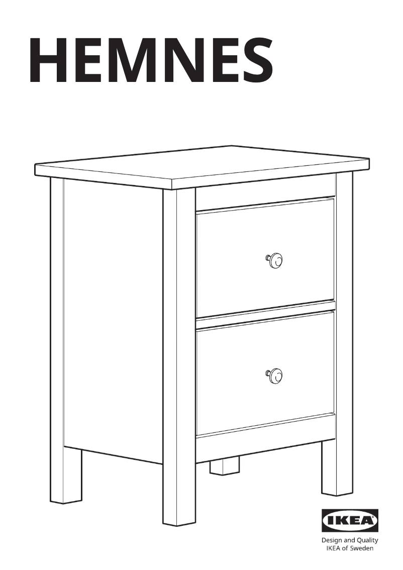 Página 1 del manual Manual de usuario Ikea HEMNES 502.426.19