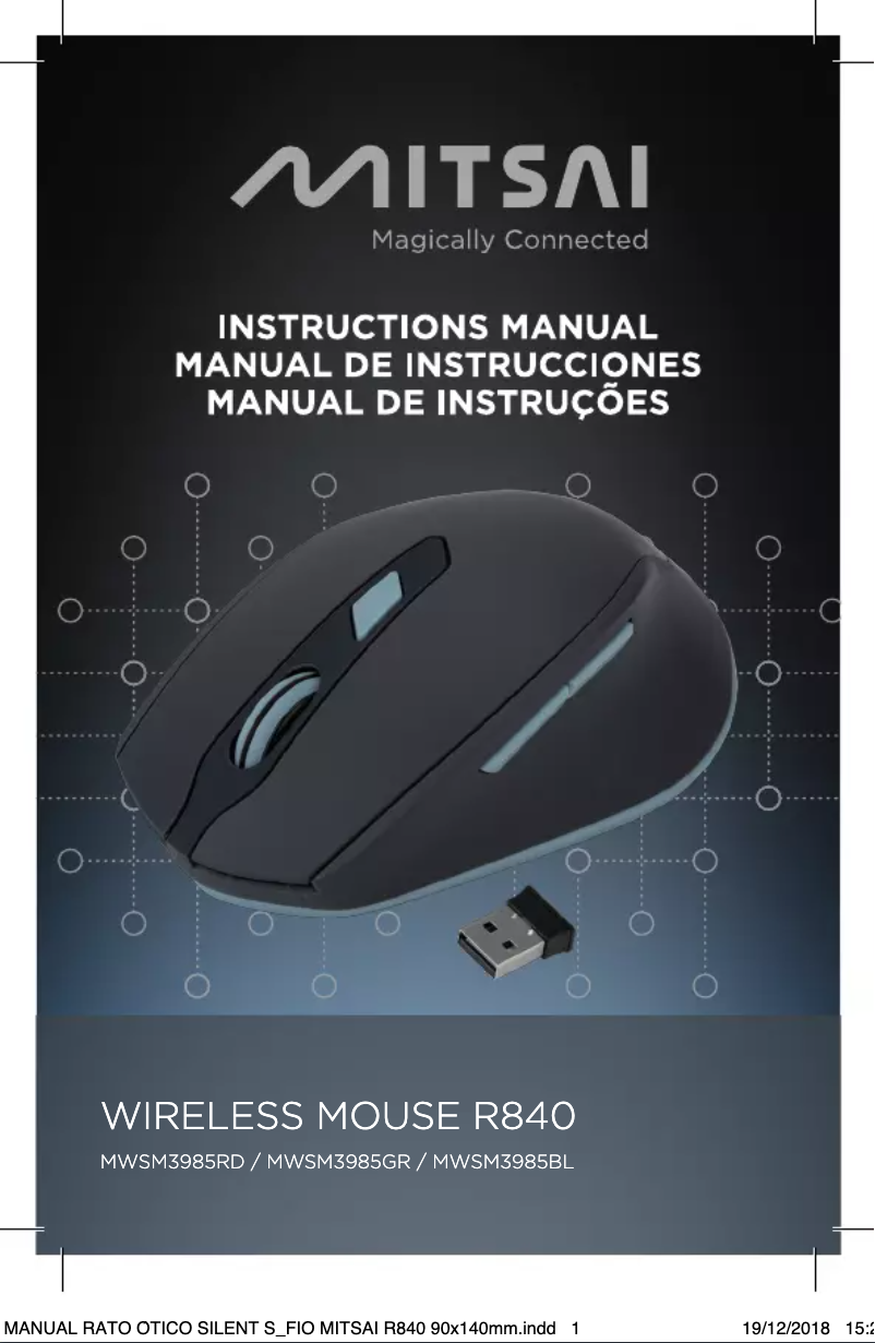 Page n°1 - Manuel utilisateur Mitsai R840