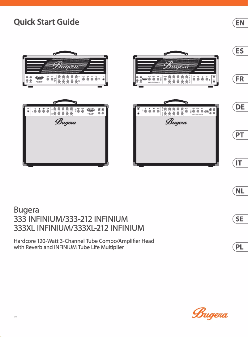 Page n°1 - Manuel utilisateur Bugera 333 Infinium