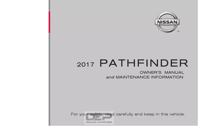 Page 1 de la notice Manuel utilisateur Mazda Pathfinder (2017)