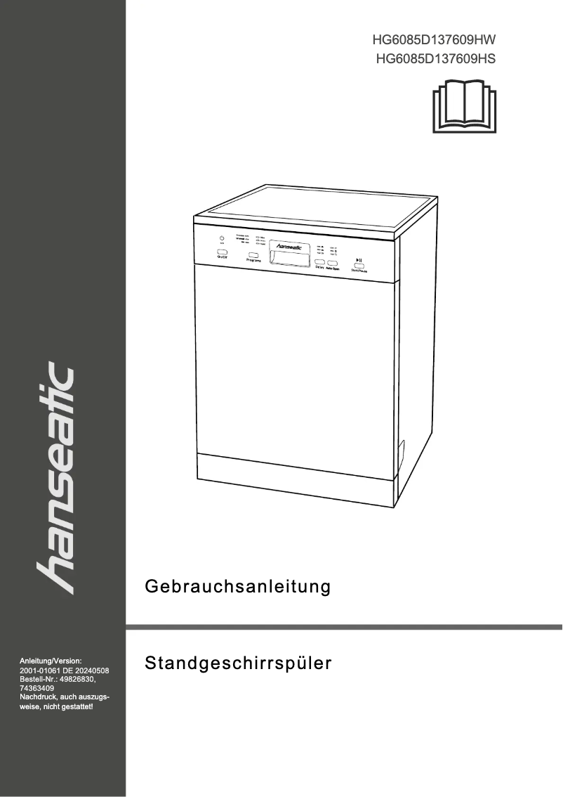 Imagen de la primera página del manual del dispositivo HG6085D137609HW