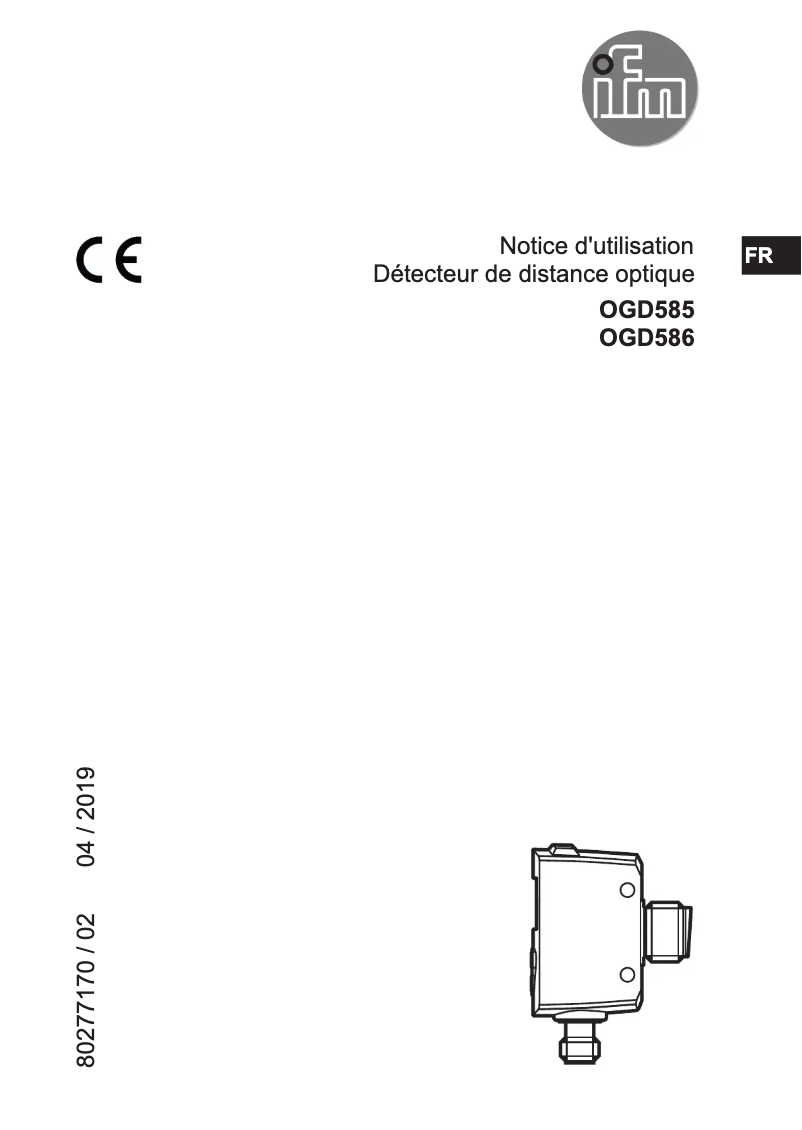 Page n°1 - Manuel utilisateur IFM OGD585