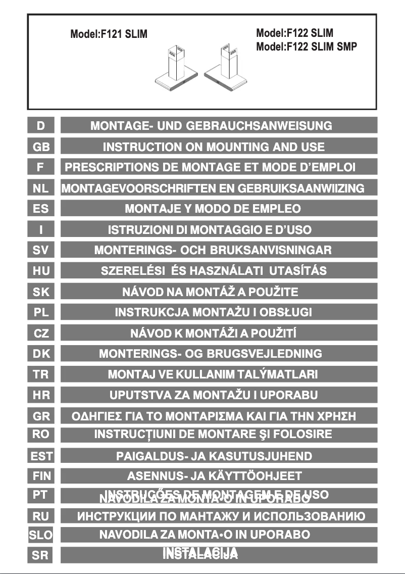 Page 1 de la notice Manuel utilisateur Airforce F121
