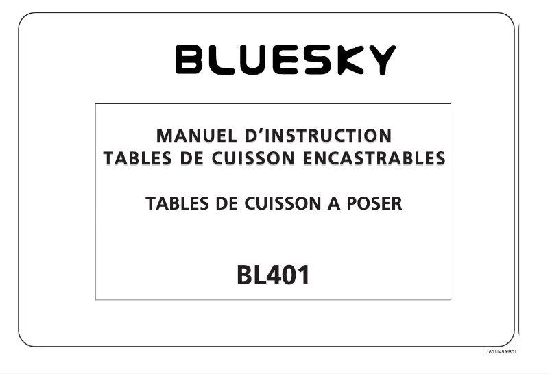 Page n°1 - Manuel utilisateur Bluesky BL 401