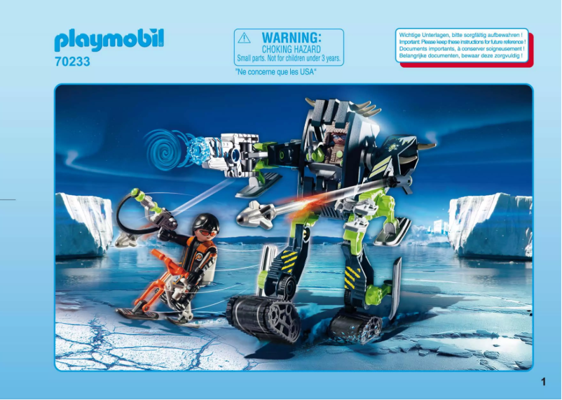 Page 1 de la notice Manuel utilisateur Playmobil 70233