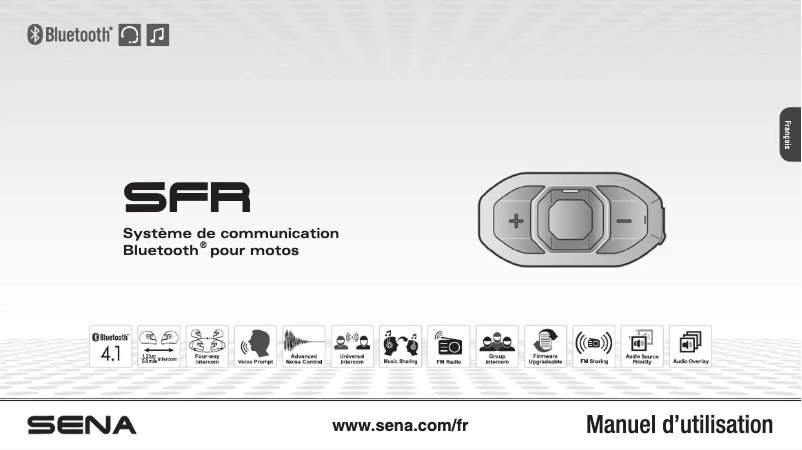 Page 1 de la notice Manuel utilisateur Sena SFR