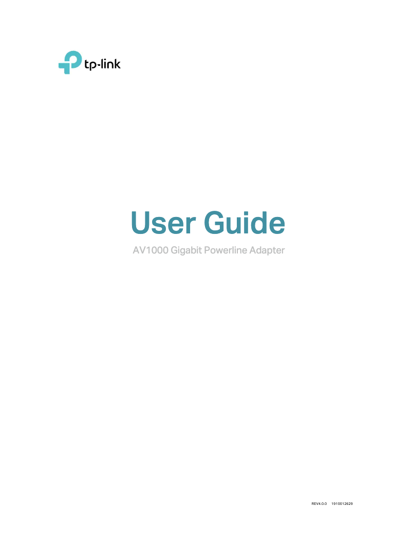 Image de la première page du manuel de l'appareil TL-PA7017